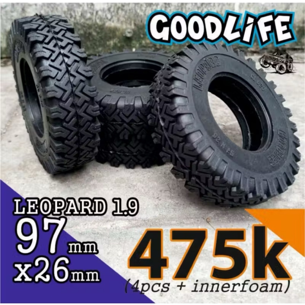 Ban RC Adventure Goodlife 1:10 1.9 Leopard OD 97mm Lebar 26mm, RC Adventure