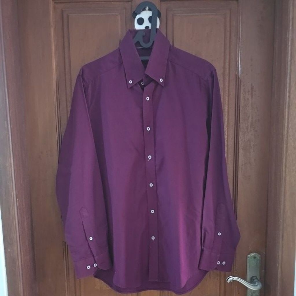 Tas.aku-pl kemeja pria The Executive warna merah size 15