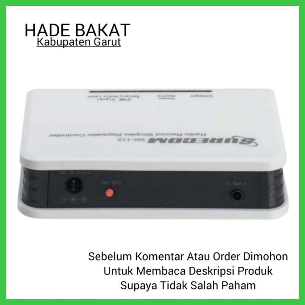 Surecom SR-112 Radio Record Simplex Repeater Controller Untuk Walkie Talkie/Radio Rig.