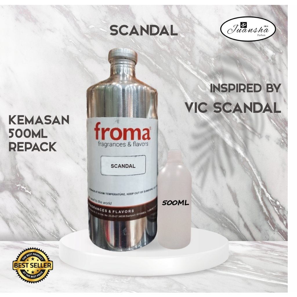 BIBIT PARFUM MURNI SCANDAL | FROMA 500ML REPACK