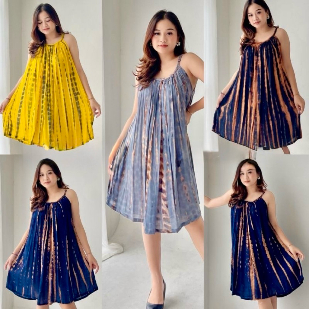 DASTER LOBEK MOTIF TIE DYE BALI | baju murah motif terlaris | daster bali