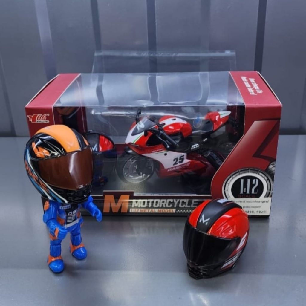 DIECAST MOTOR Ducati Miniatur DIECAST MOTOR BALAP SPORT DIECAST MOTOR GP