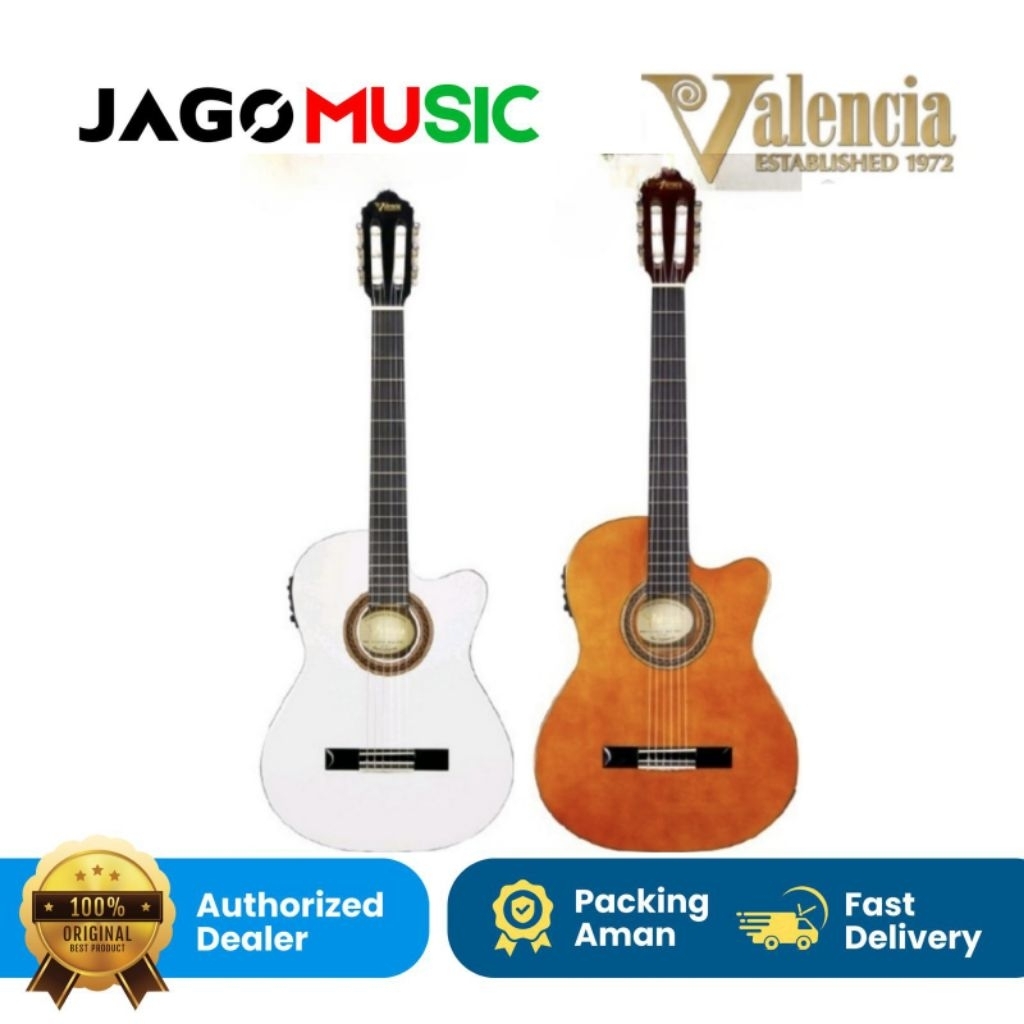 Gitar Klasik Elektrik Valencia VC104CE Gitar Valencia VC 104 CE Guitar Nylon