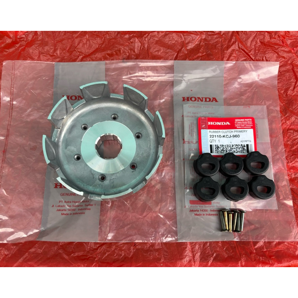 RUMAH ALMUNIUM KOPLING PLUS KARET KOPLING GL PRO GL MAX CDI GL 100 SERIES GL 125 RUMAH KAMPAS PLAT K