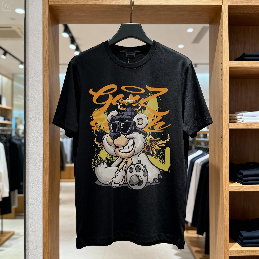 Kaos Unisex Premium - bear Angel