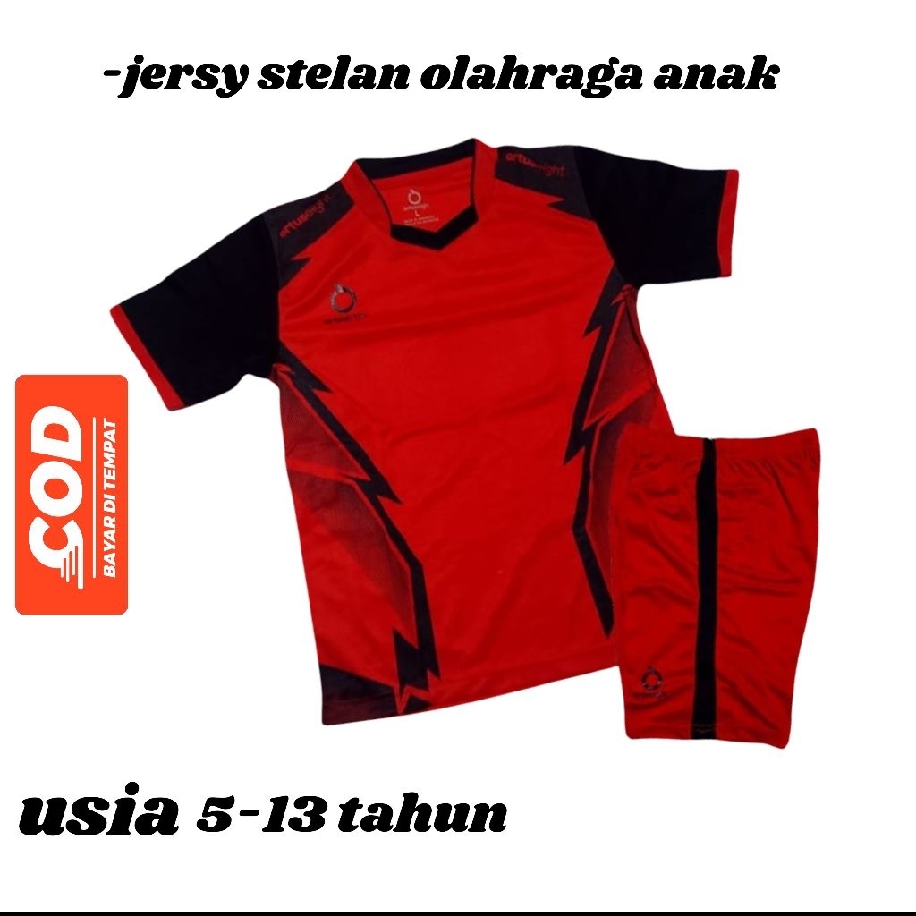 Kaos Bola Anak Laki-Laki usia (5-13 tahun)