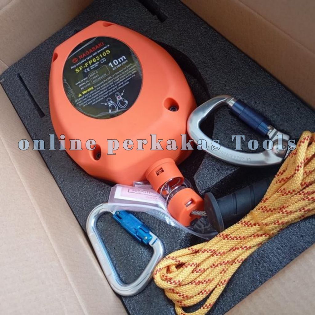 Fall Arrester NAGASAKI 10METER Alat Pengaman Fall Arrester Safety