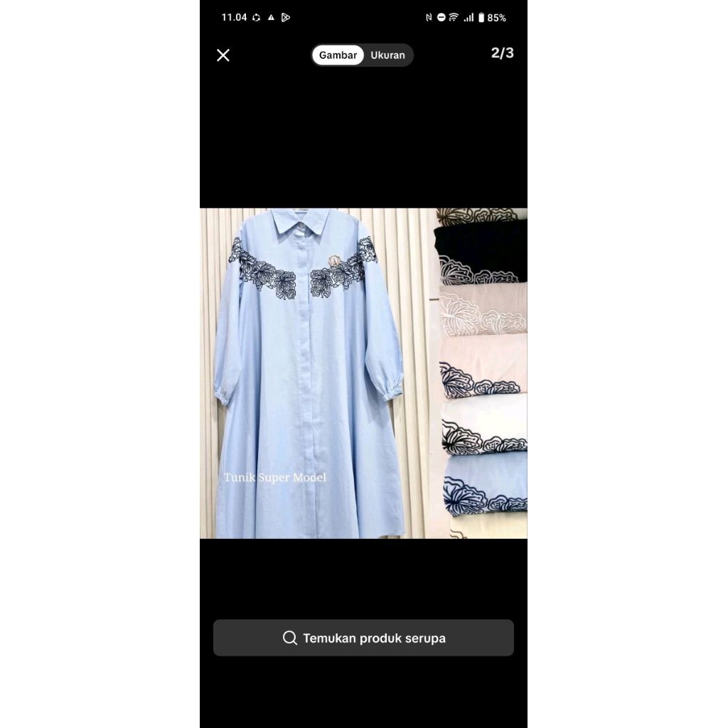 tunik winody top mawar premium import