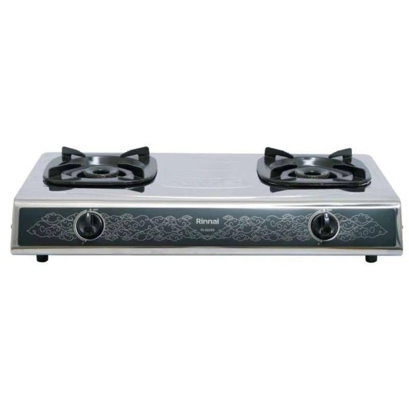 RINNAI Kompor Gas 2 Tungku Batik Stainless RI-522SS