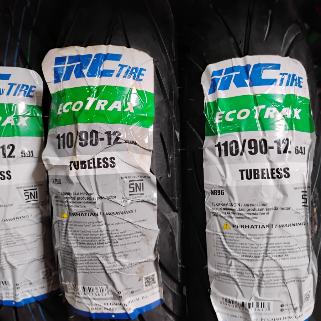 Ban Tubeless IRC EcoTrax 110/90-12 | Ban Motor Ring 12