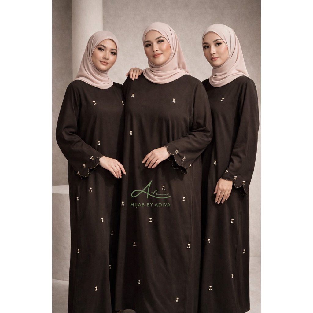 BY ADIVA - KHANSA ABAYA JUMBO GAMIS BIG SIZE LD 120 130 150 UMROH LEBARAN