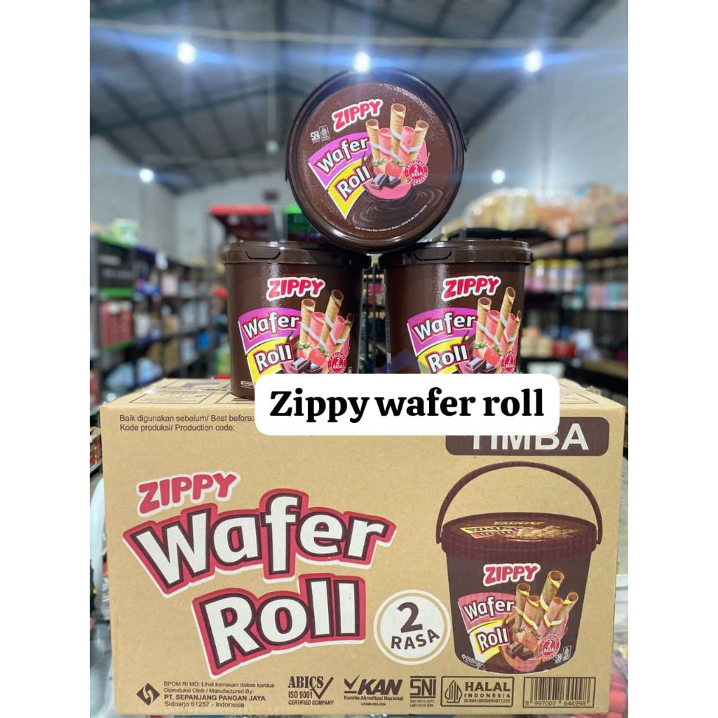 zippy wafer roll 1 dus isi 6 toples/kue lebaran grosir