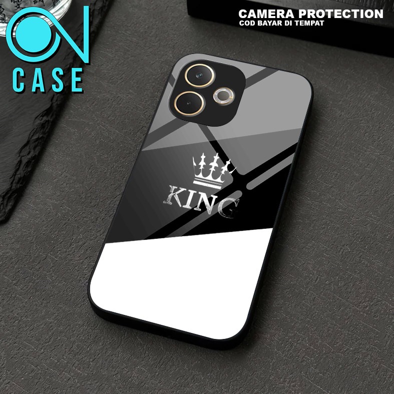 custom case couple queen dan king for all tipe hp realme,xiaomi,oppo,vivo,samsung,iphone