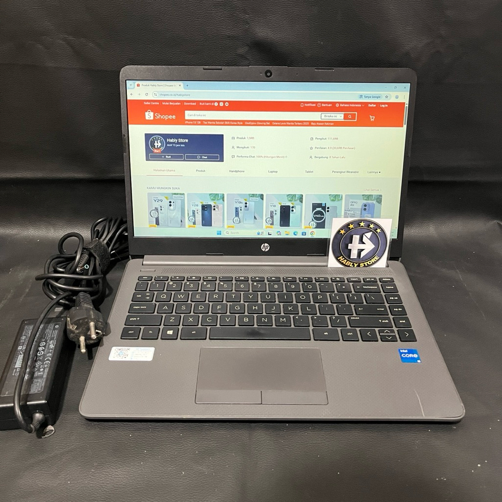LAPTOP HP 240 G8 NOTEBOOK PC CORE i5 1135G7 8GB SSD 512GB 14INCH SECOND BERGARANSI