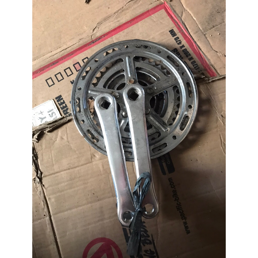 crank balap jadul dan wheldop sepeda 20”