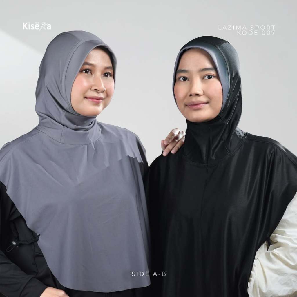 Kisera Official | Bergo Lazima  sport ROMPI 007 | Satu Kerudung Empat Warna | Kerudung Bolak-Balik p