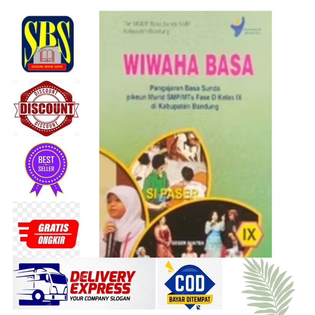 Buku WIWAHA BASA Untuk SMP Kelas 9 Kurikulum MERDEKA  Fersi Kabupaten Bandung