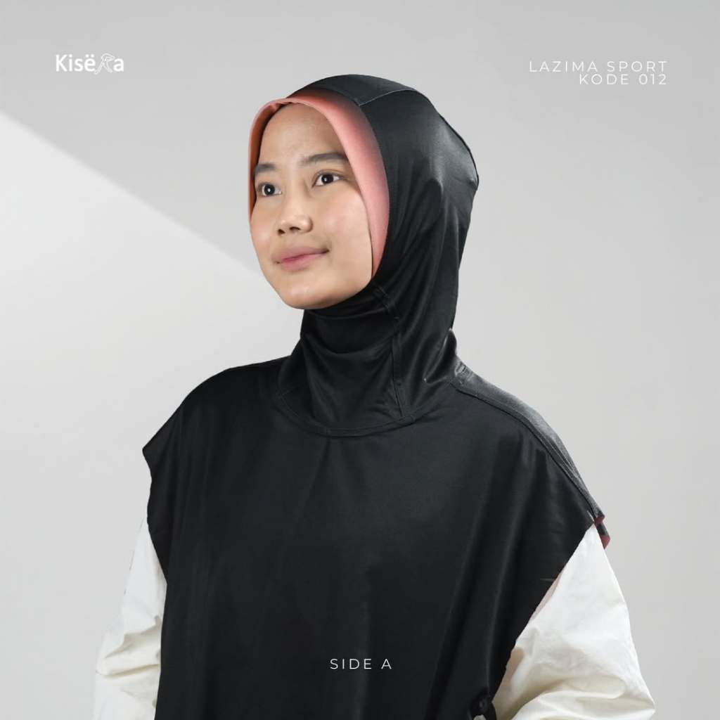 Kisera Official | Bergo Lazima  sport ROMPI 012 | Satu Kerudung Empat Warna | Kerudung Bolak-Balik p