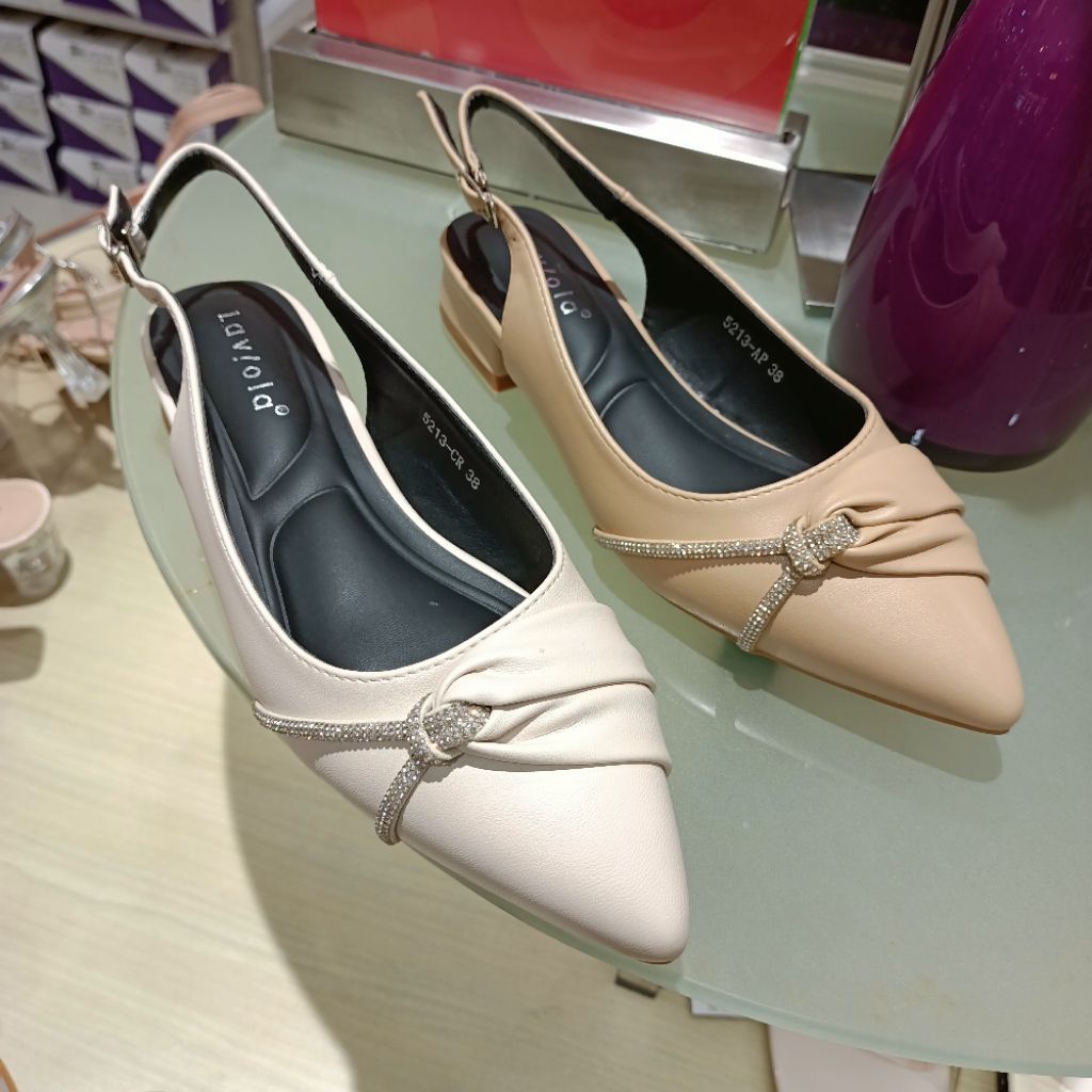 sepatu sandal wanita sol 3cm slingback LAVIOLA original