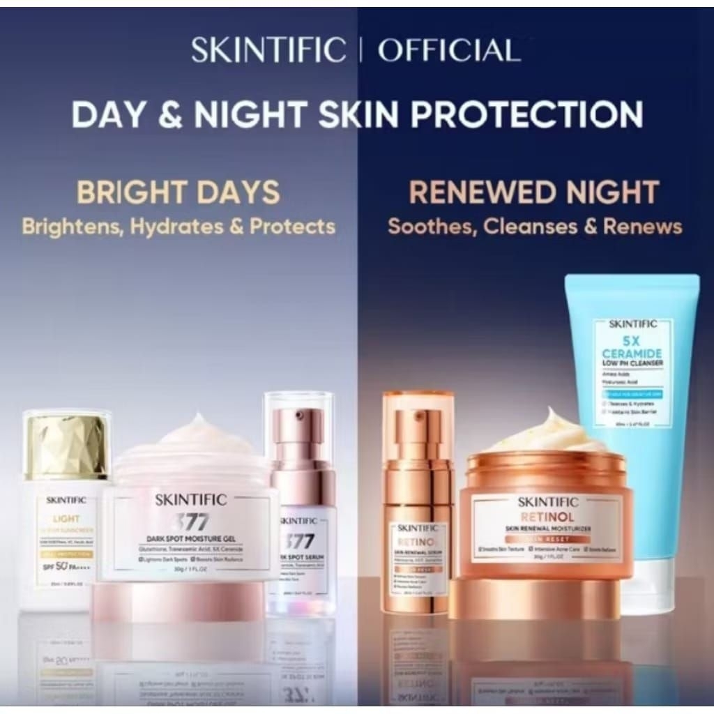 SKINTIFIC - 6 Pcs Paket Skincare Set Cocok Untuk Hantaran Seserahan