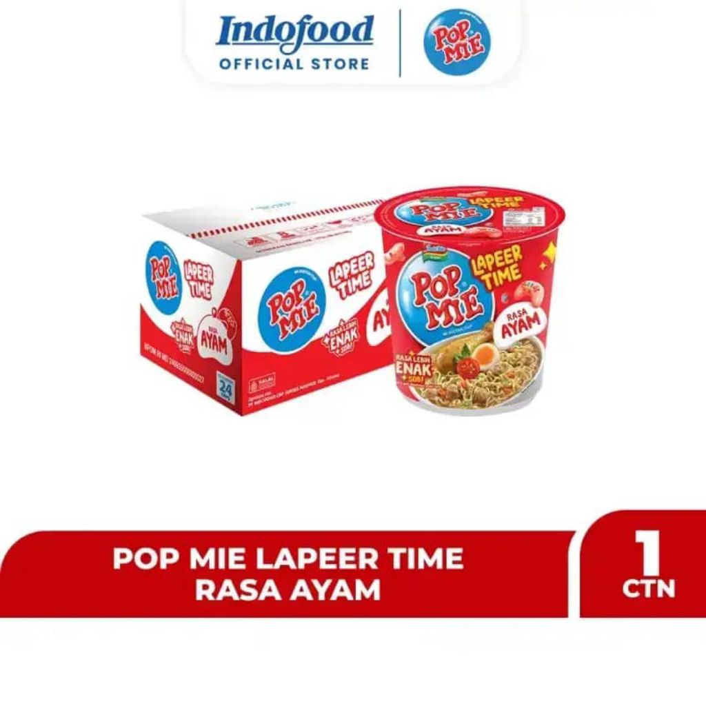 INDOMIE POP MIE RASA AYAM 1 DUS ISI 24 PCS