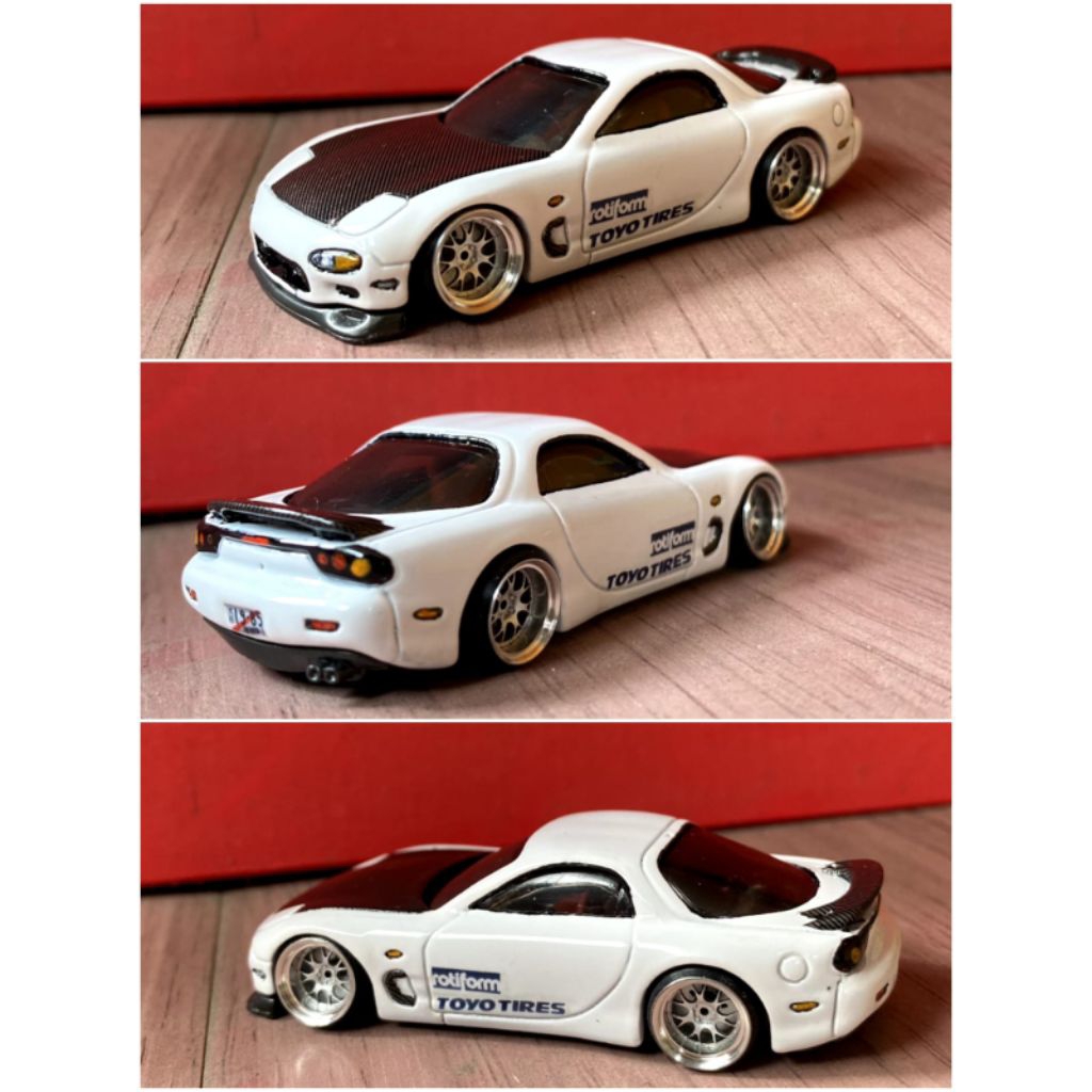 Diecast Custom / Hotwheels Custom / Custom Mazda rx 7 / Diecast 1 : 64