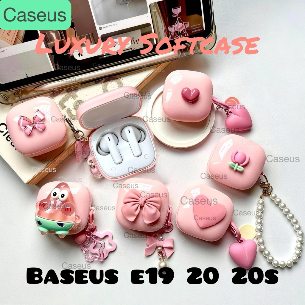 Softcase Baseus Bowie E19&E20 E20s Pelindung TWS Casing Transparan Mewah by Caseus Indonesia