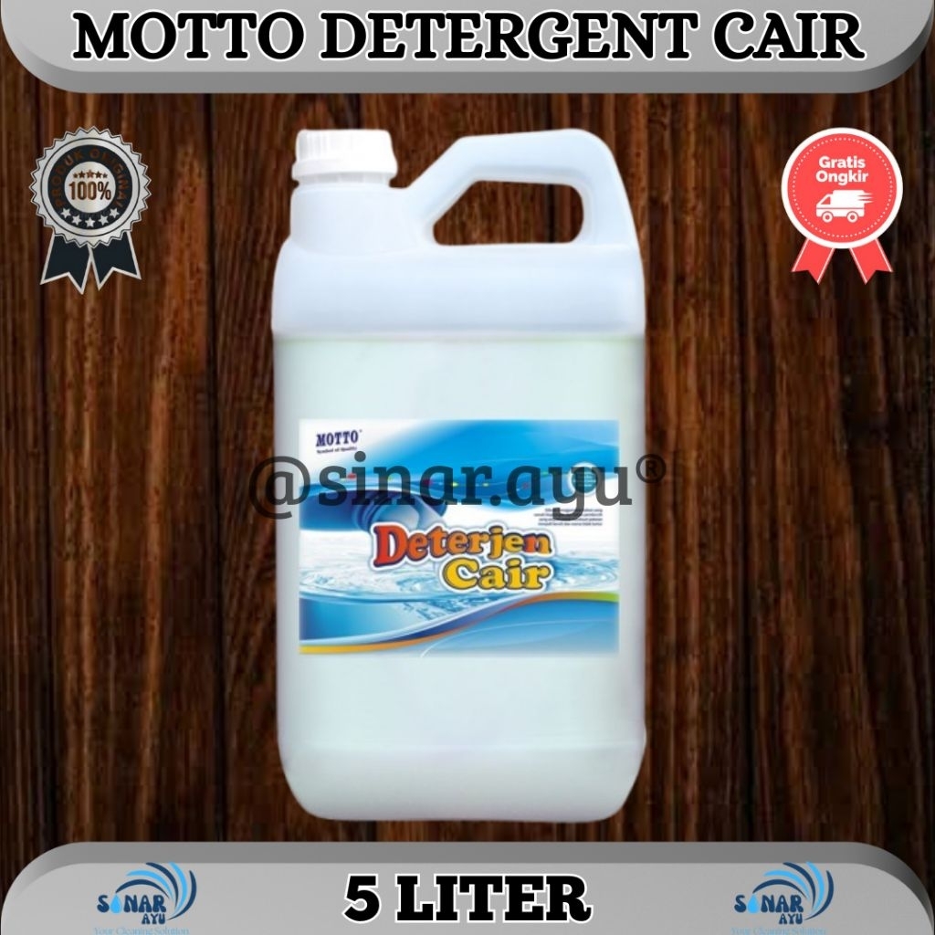 DETERGENT CAIR LIQUID 5 LITER MOTTO SABUN CUCI PAKAIAN REFILL CAIR