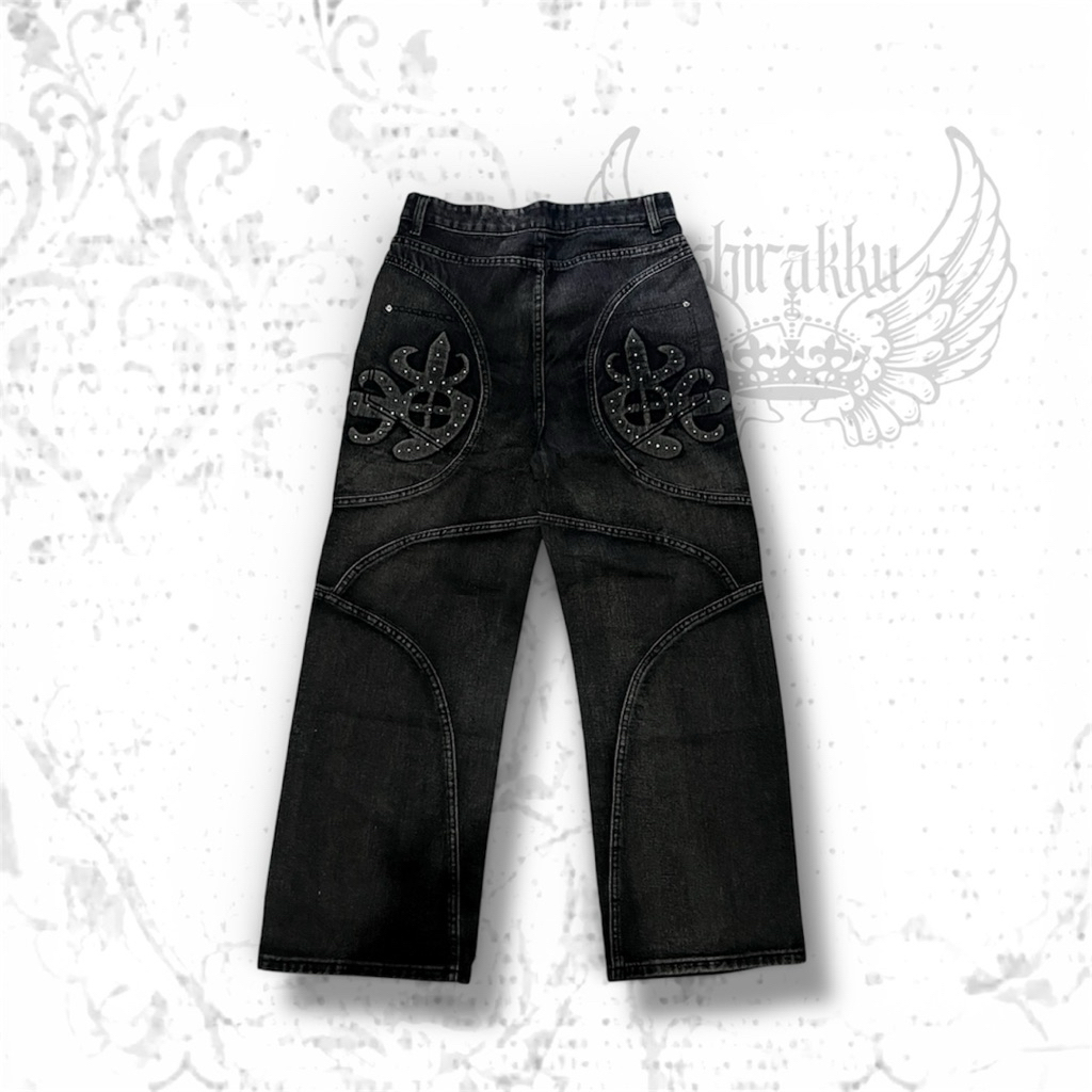 "SANCTA CHROME" BAGGY JEANS REWORKED Y2K