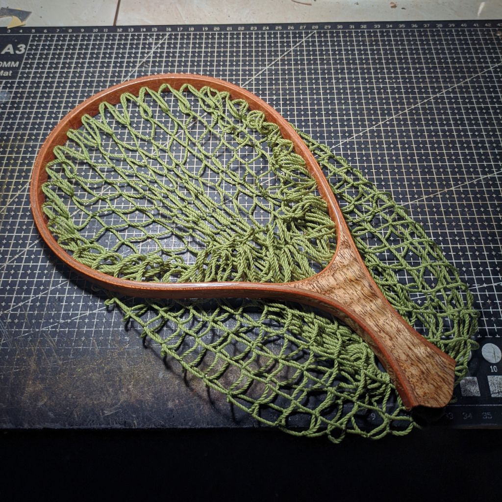 landing net kayu handmade