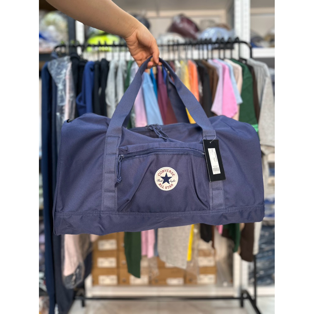 TAS DUFFLE GYM BAG CONVERSE NAVY 60592NAV TAS GYM FITNESS DUFFLE BAG TRAVEL BAG TAS SERBAGUNA ORIGIN