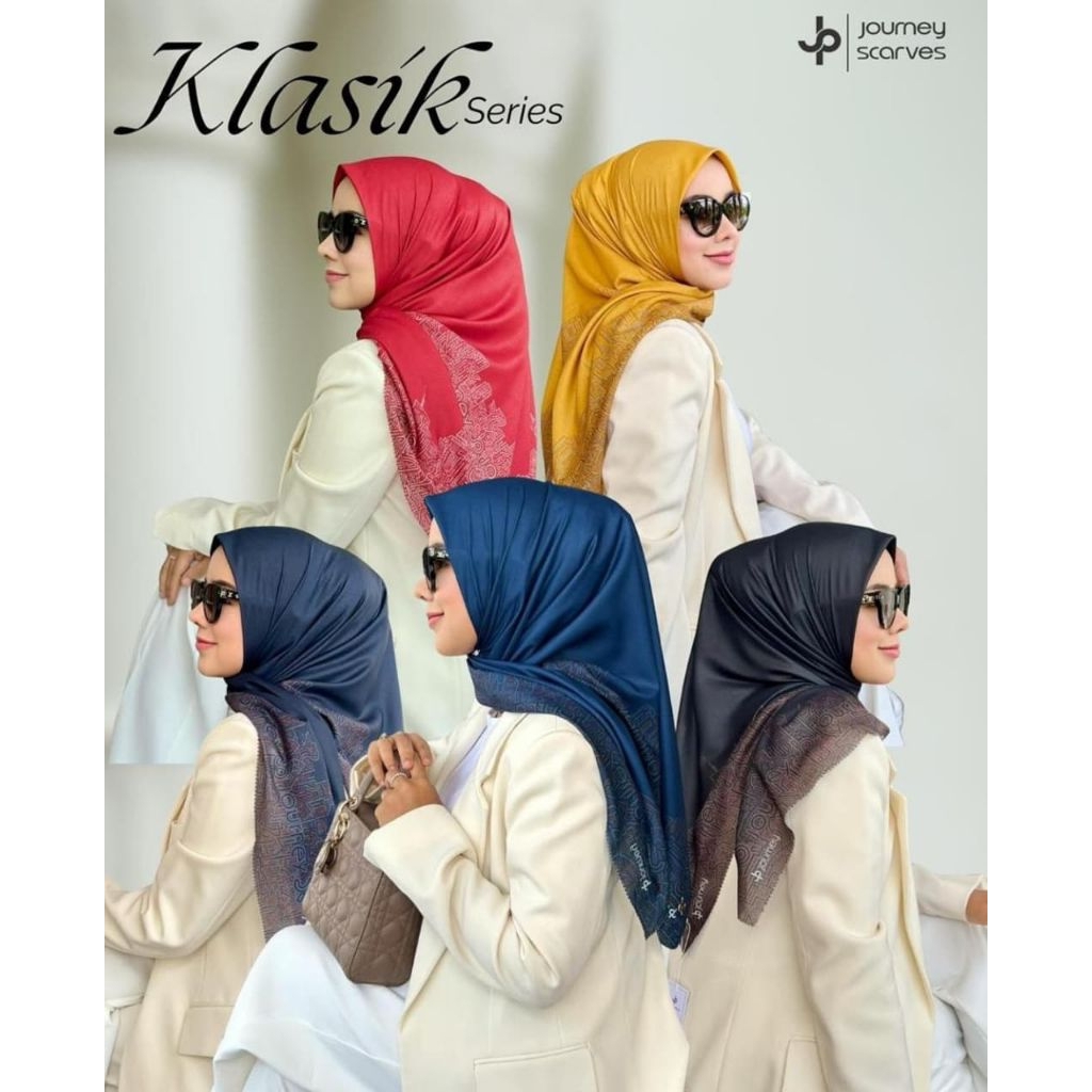 hijab segiempat journey/ segiempat motif voal/ journey kw klasik/ segiempat motif premium