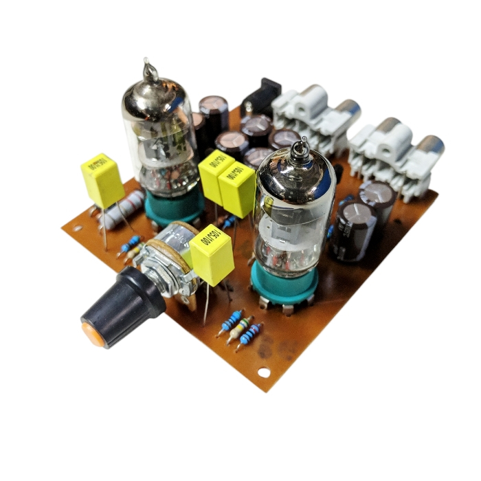 Kit preamp tabung tube 6J2 pre amplifier line stage stereo 5725