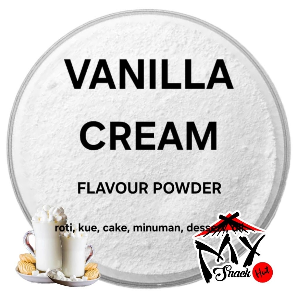 VANILLA CREAM FLAVOUR POWDER 1KG BUBUK PERISA PENYEDAP KUE VANILA KRIM PANCAKE WAFFLE HOT DRINK HALA
