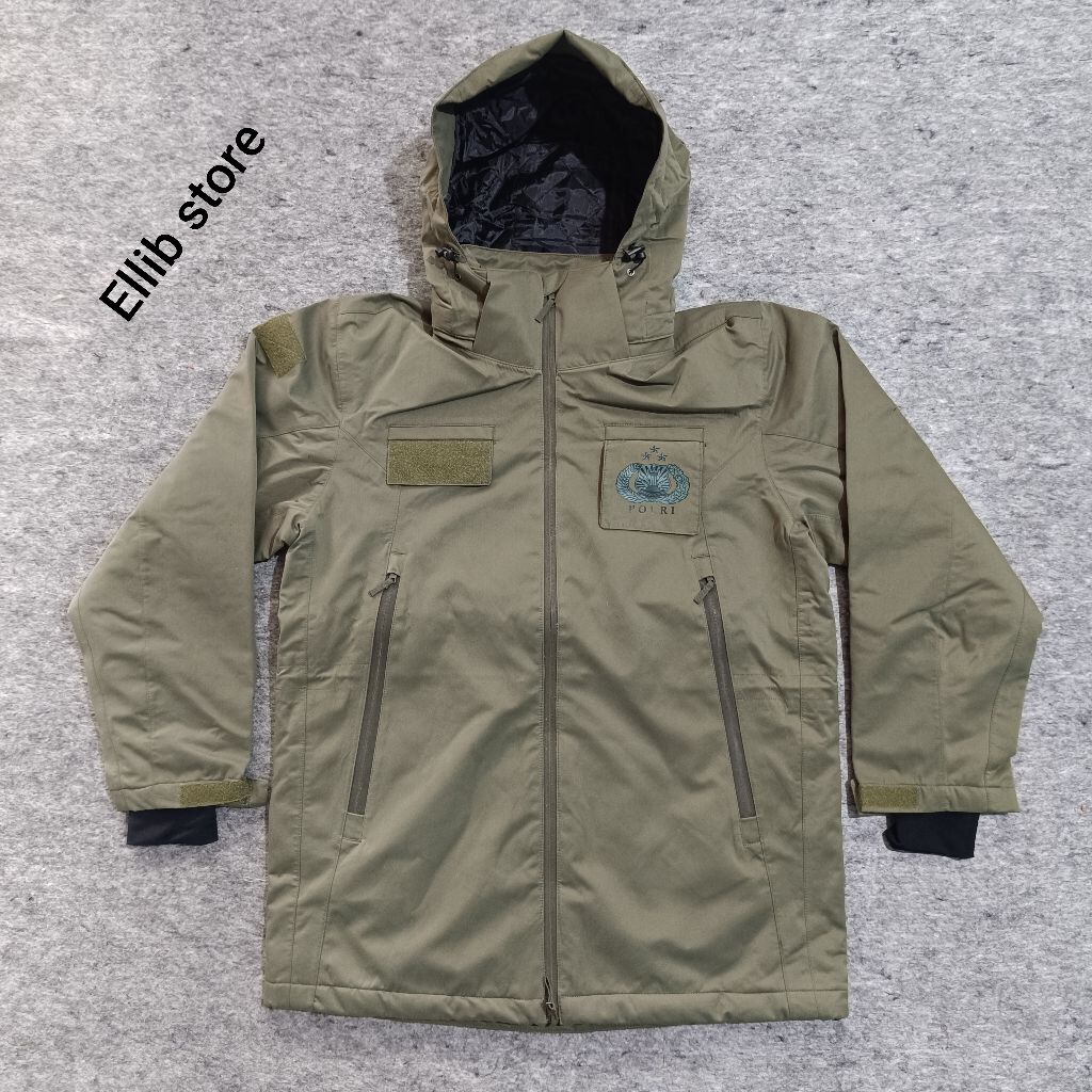 Jaket Tactical Hijau Brimob Jatah 2023 / Jaket Tactical Hijau Brimob / Jaket Hijau Brimob