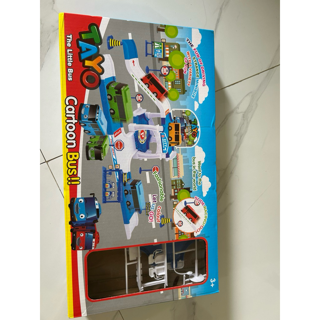 preloved mainan tayo cartoon bus