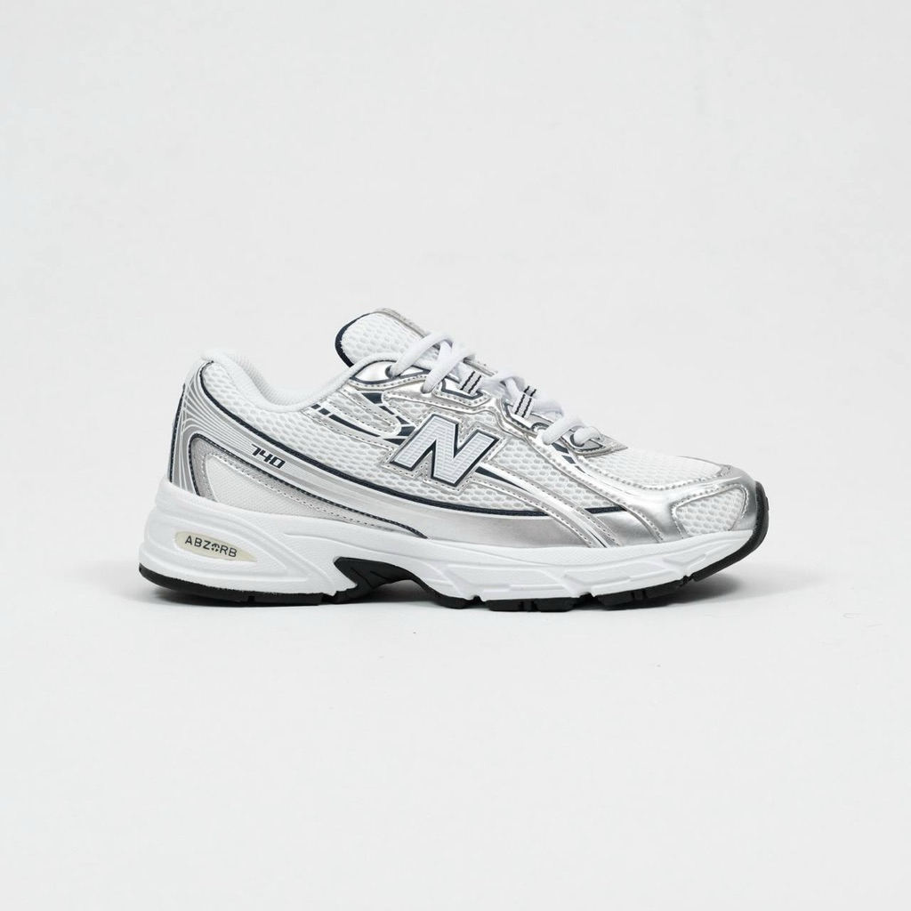 Sepatu Sneakers Anak NB 740 White Silver