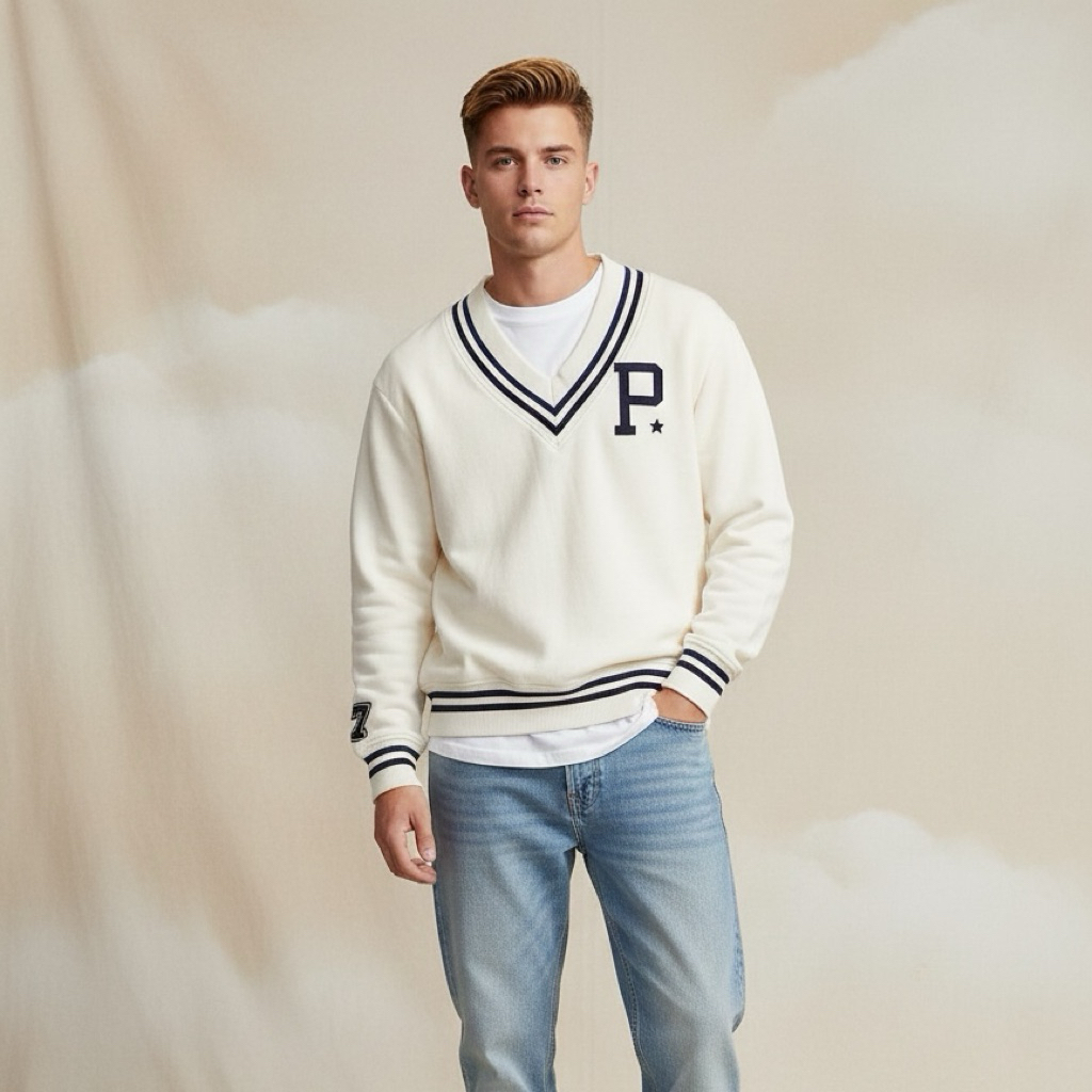 Polo Ralph Lauren Varsity v-neck Sweater 67 Collection