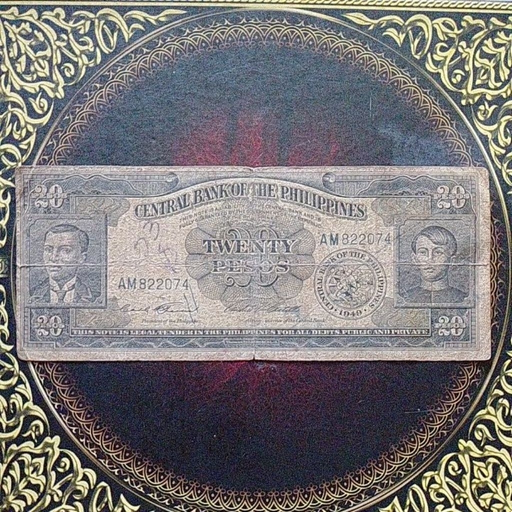 Uang Philipina 20 peso 1949 fine