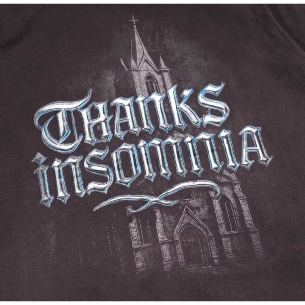TSHIRT AVENARIA WASHED BLACK THANKSINSOMNIA