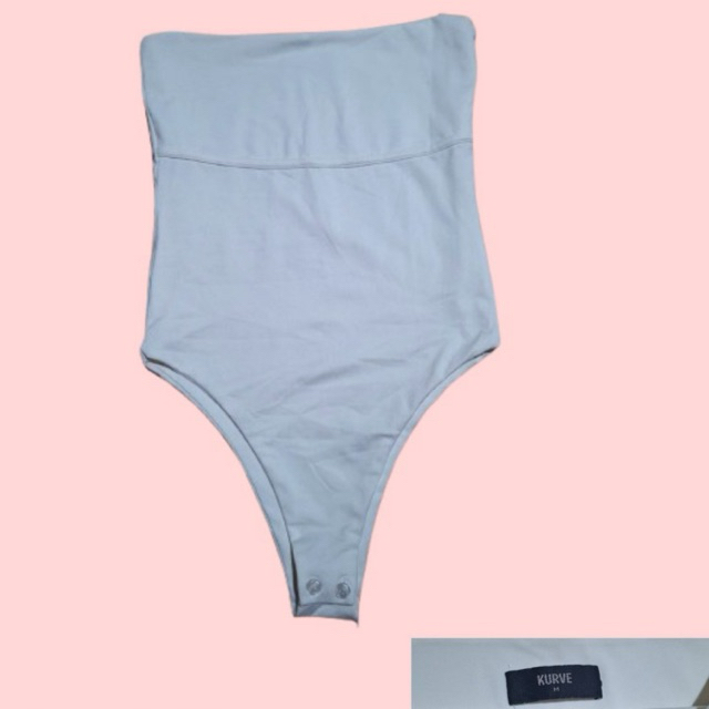 bodysuit kurve white putih