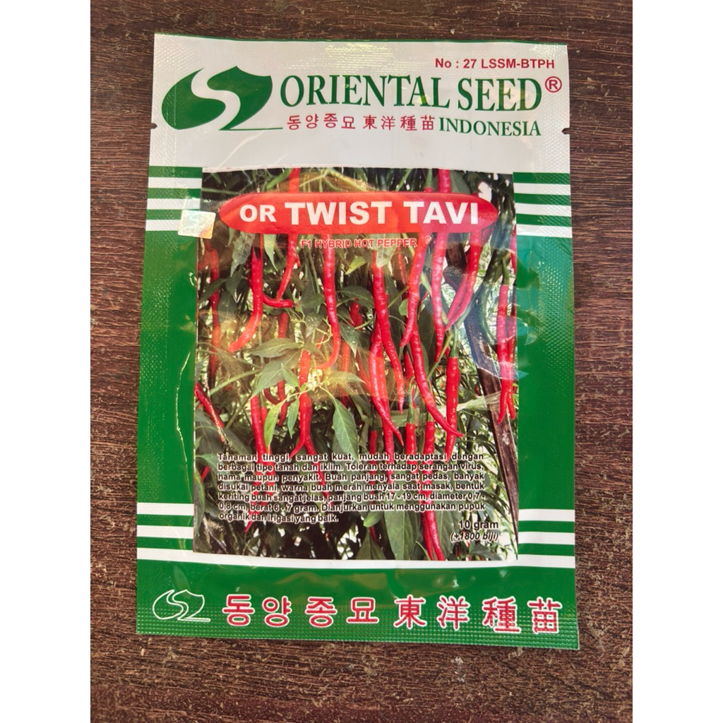 (100% Ori) Benih Cabe Keriting OR Twist TAVI 10gram