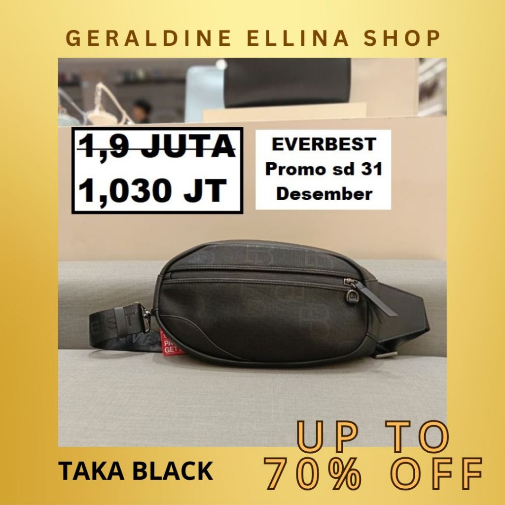 Tas clutch bag pria cowo cowok EVERBEST ori 100% Seri TAKA