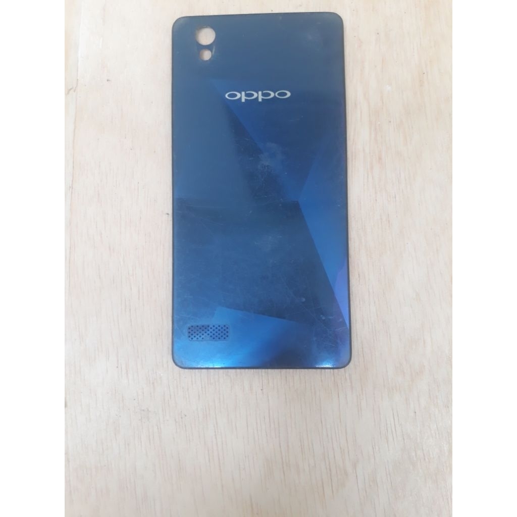 BACKDOOR OPPO MIRROR 5 A51 A51W BEKAS ORI COPOTAN-BIRU