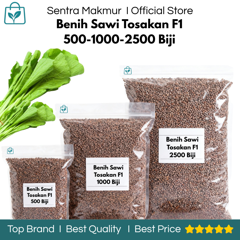 Benih Sawi Tosakan Isi 500/1000/2500 Biji - Benih Sawi Tosakan Isi 500 Biji - Benih Sawi Tosakan Isi