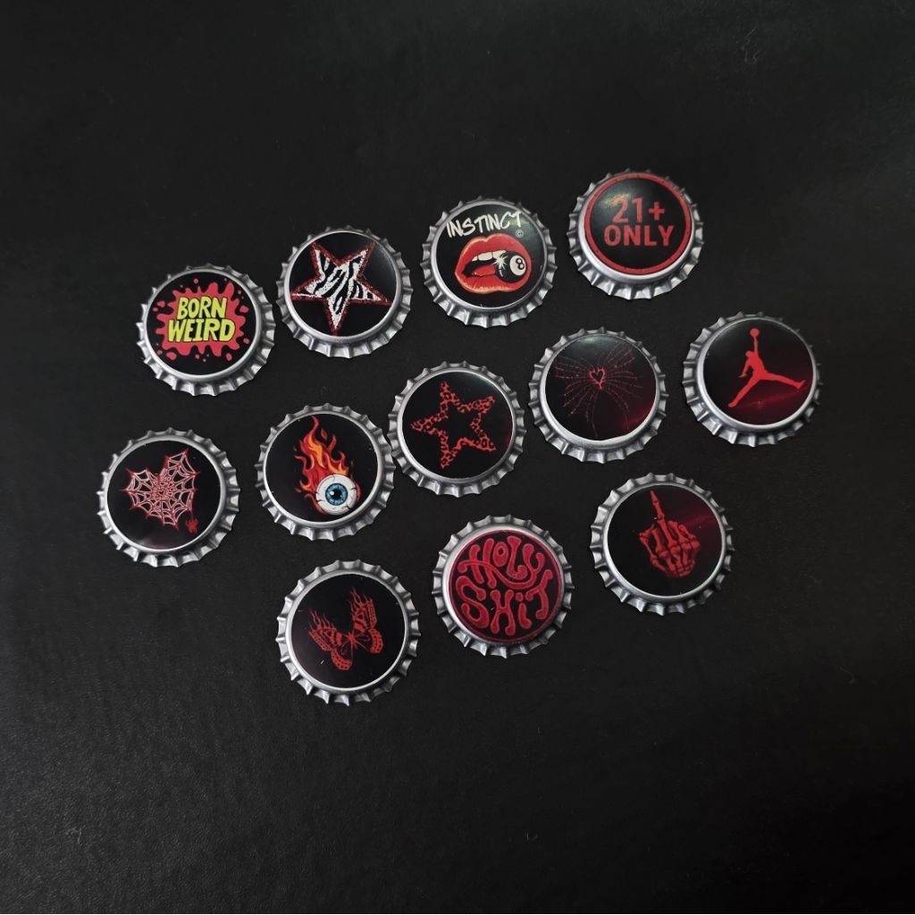 Pin tutup botol / pin skena / bottle cap pin