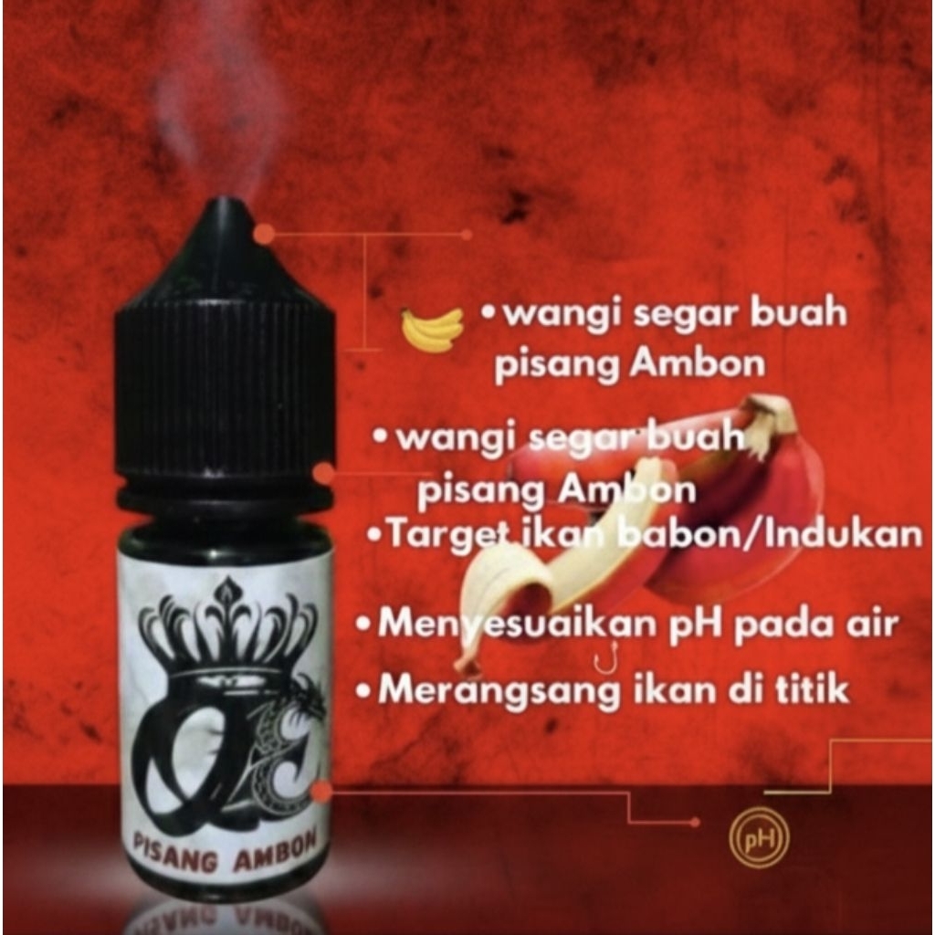 Essen Ikan Nila Terampuh QUEEN ESSEN aroma Pisang Ambon 30ml- Cepat Strike 100 persen Alami
