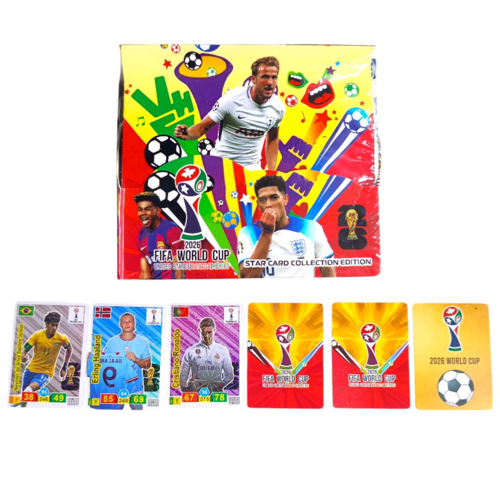 Mainan Anak Kartu Card Game Sepak Bola Fifa World Cup Hologram Tranding Card Game
