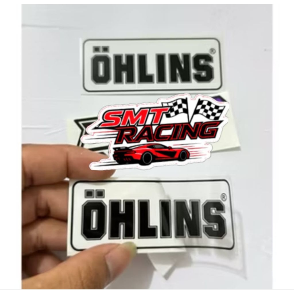 Sticker Shock OHLINS Transparan Stiker Shocbreaker Belakang Ohlins Transparan