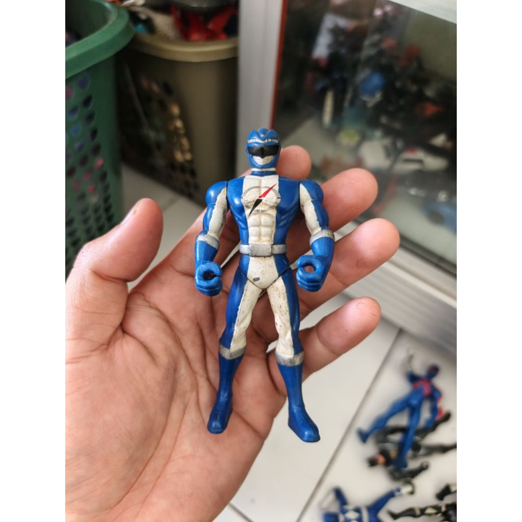 figure power ranger overdrive blue ranger